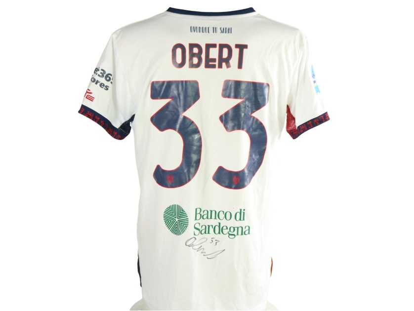 Maglia Obert Unwashed Sassuolo vs Cagliari, 2026 - Autografata