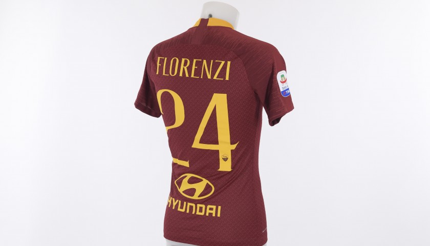 Florenzi's Worn Roma-Atalanta 2018/19 Shirt