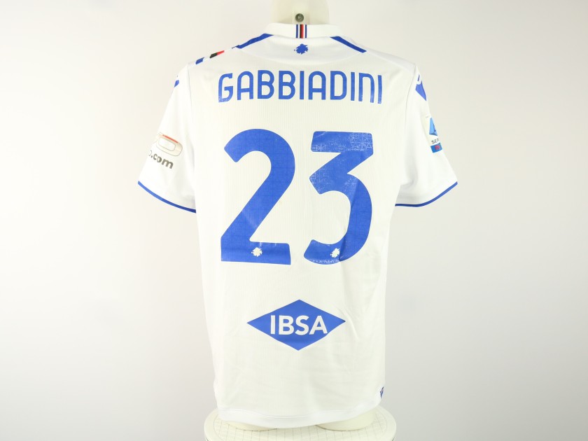 Gabbiadini's Sampdoria Match Shirt, 2021/22