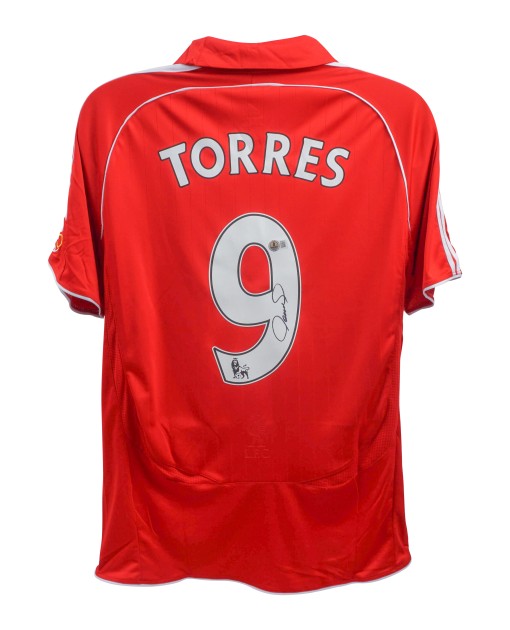 Replica della maglia firmata da Fernando Torres per il Liverpool FC