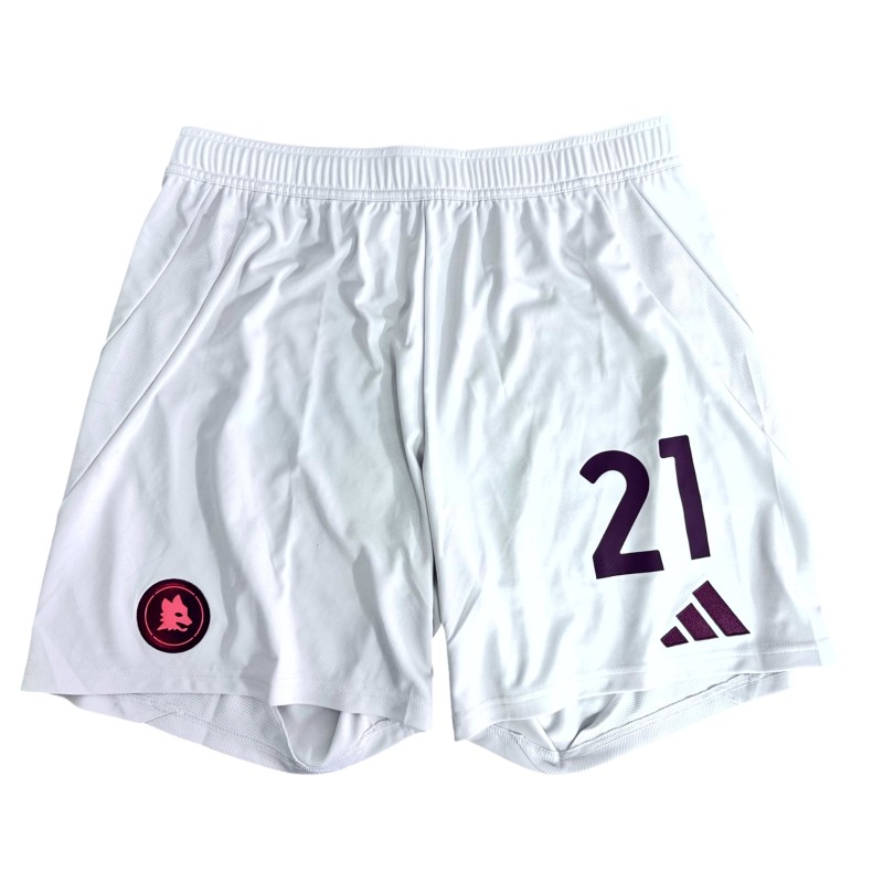 Dybala's Roma Unwashed Shorts, 2023/24