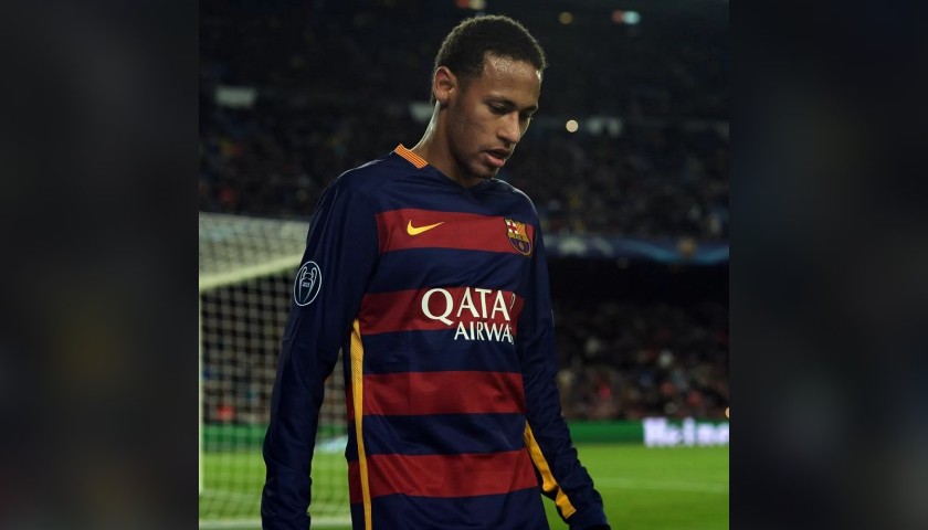 Neymar's Barcelona Signed Match Shirt, UCL 2015/16 