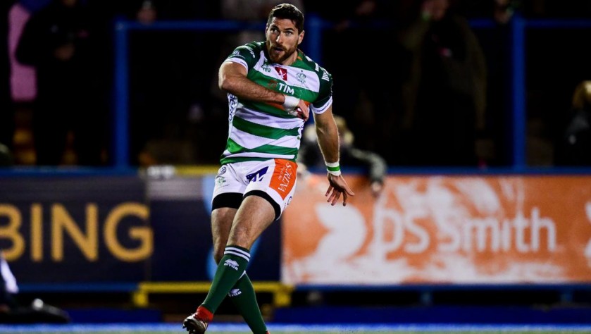 Felpa Ian McKinley Benetton Rugby, indossata 2019/20