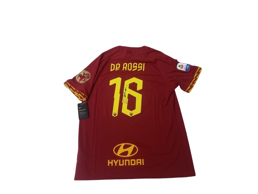 De Rossi's Roma Signed Farewell to Football Official Shirt, 2019