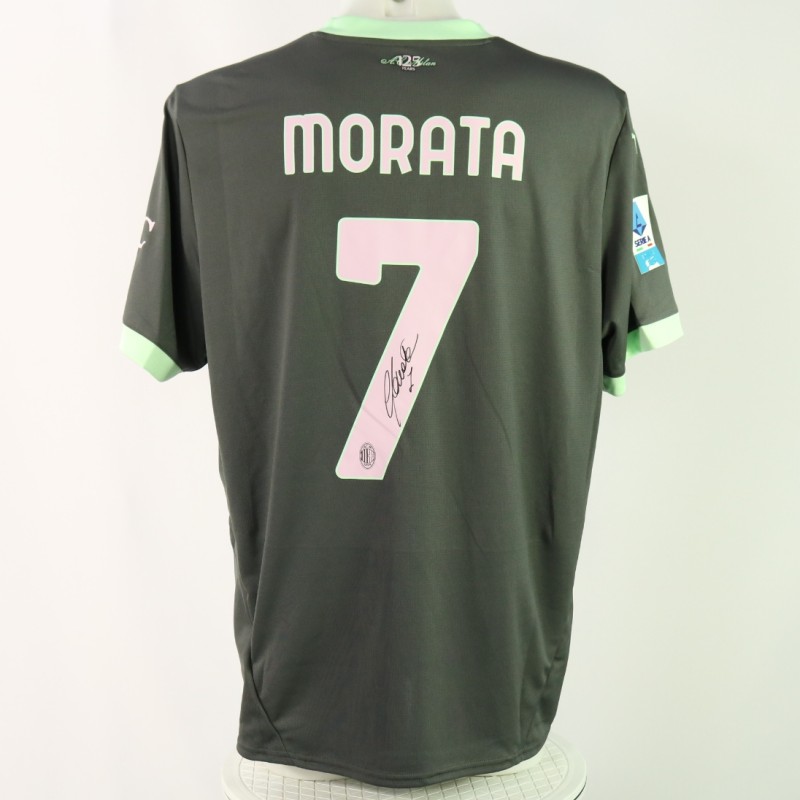 Morata's Milan Signed Official Shirt, 2024/25