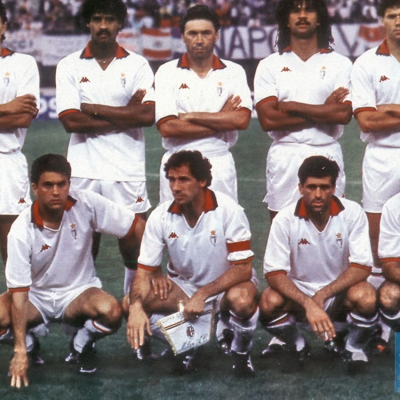 Franco Baresi Worn Shirt, AC Milan vs Atalanta 1990