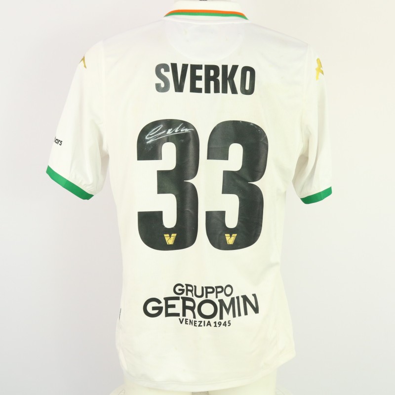 Marin Sverko's Unwashed Signed Shirt, Catanzaro vs Venezia 2024