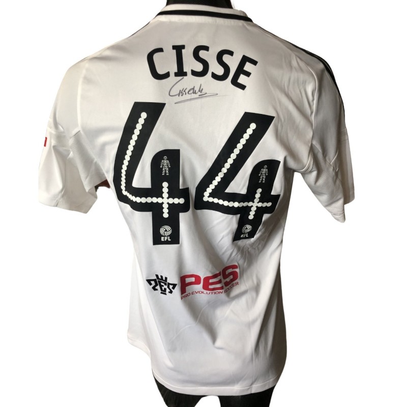 Cisse's Match Signed Shirt, Fulham vs Derby County 2017 - Red Poppy