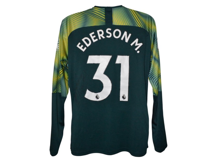 Ederson's Signed Manchester City Goalkeeping Shirt 2019/20