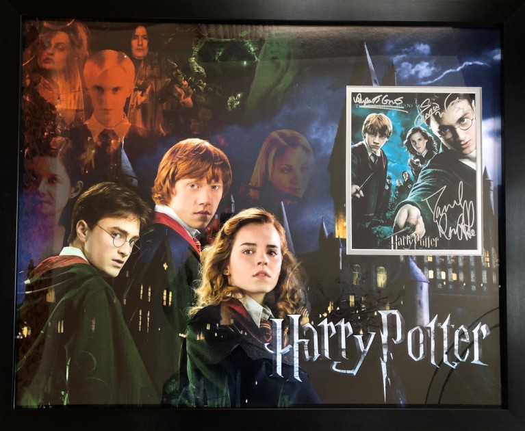 Harry Potter Cast Signed Photo Display