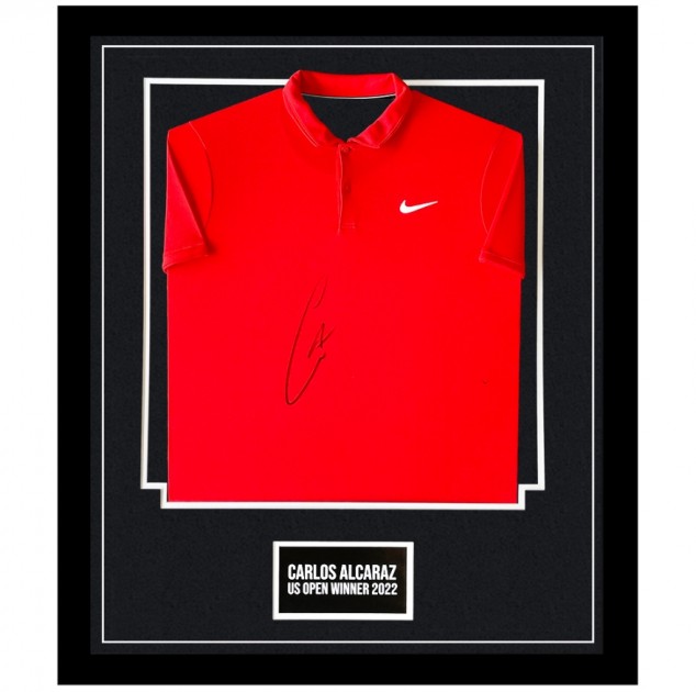 Carlos Alcaraz Signed and Framed Shirt