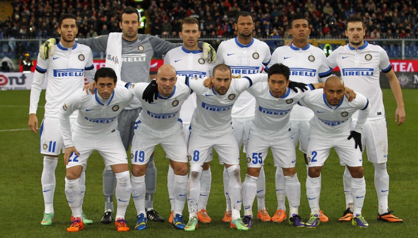 Kuzmanovic's Worn Shirt, Genoa-Inter 2014