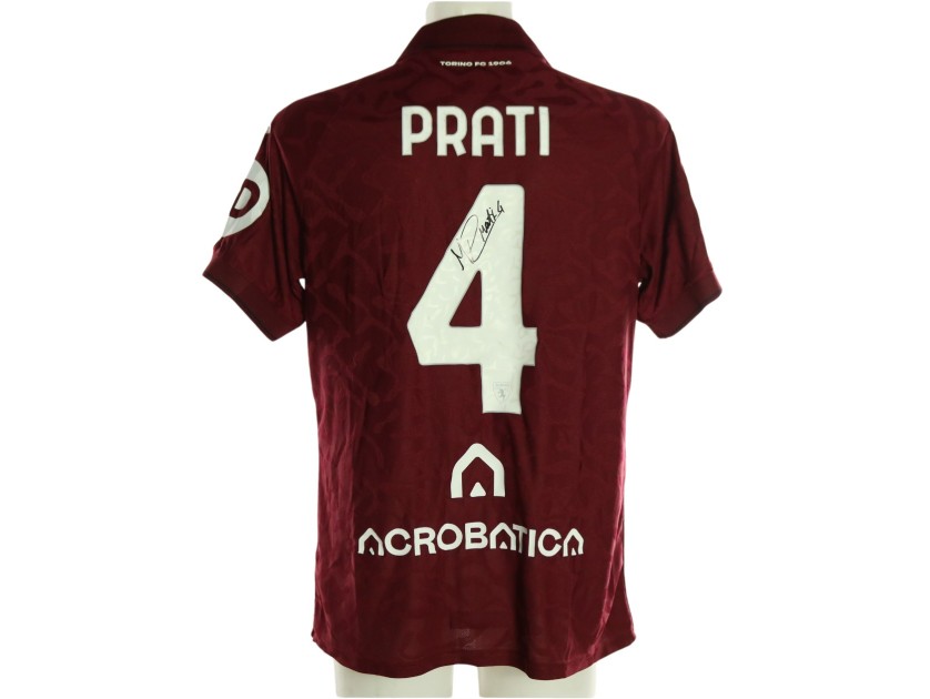 Prati's Signed Unwashed Shirt, Cagliari vs Torino 2026