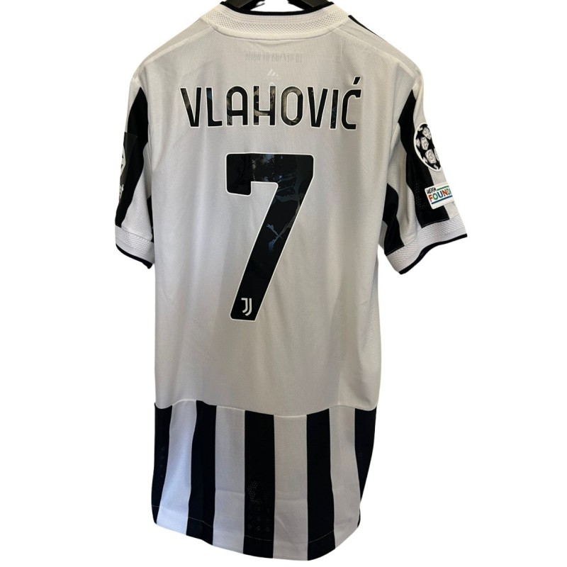 Vlahovic's Juventus Match-Issued Shirt, Champions League 2021/22