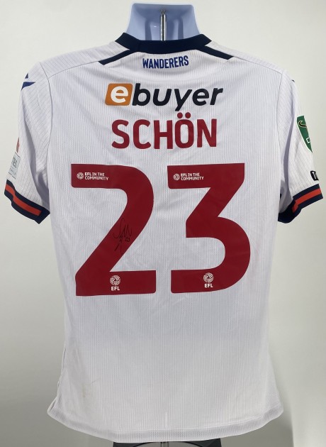 Maglia firmata di Szabolcs Schön del Bolton Wanderers indossata durante la partita