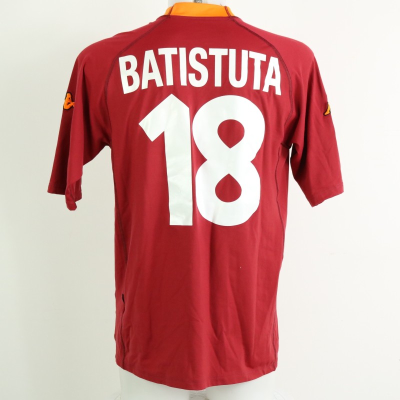 Batistuta Official AS Roma Shirt, 2001/02