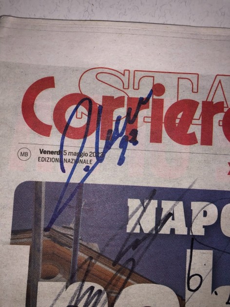 Photo Cartolina Napoli Juventus Avec Autographe – Fotografia Collection