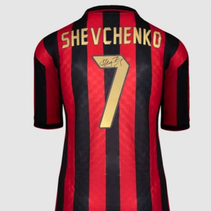 Andriy Shevchenko's AC Milan 1996 Signed Shirt In Deluxe Packaging