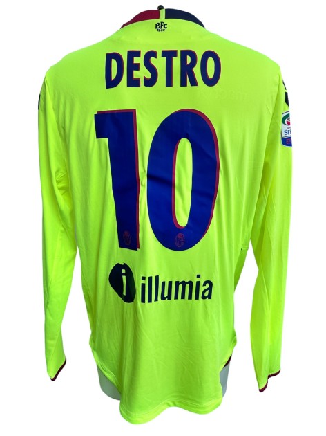 Destro's Match Worn Shirt, Udinese vs Bologna 2016 - Special Chapecoense Patch
