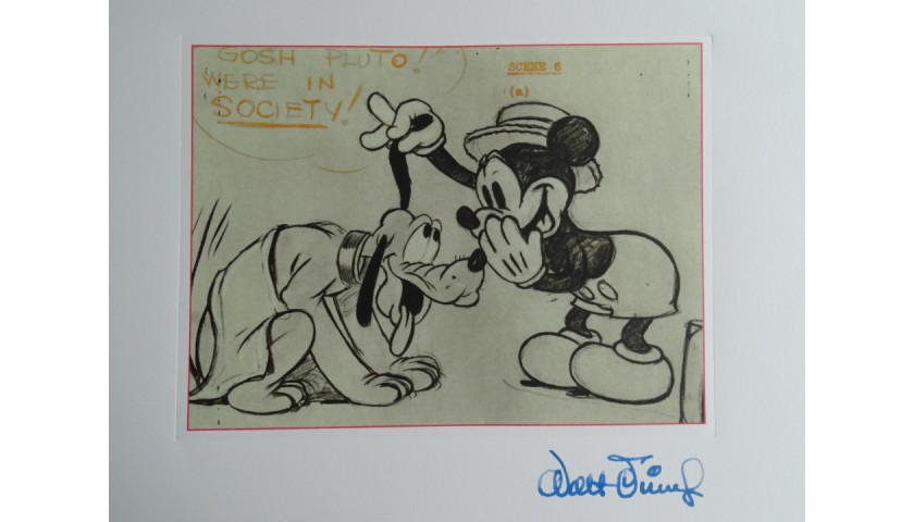 Walt Disney "Mickey and Pluto"