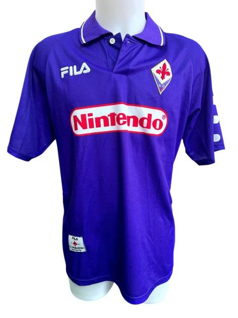 Rui Costa's Fiorentina Signed Official Shirt, 1998/99 - CharityStars