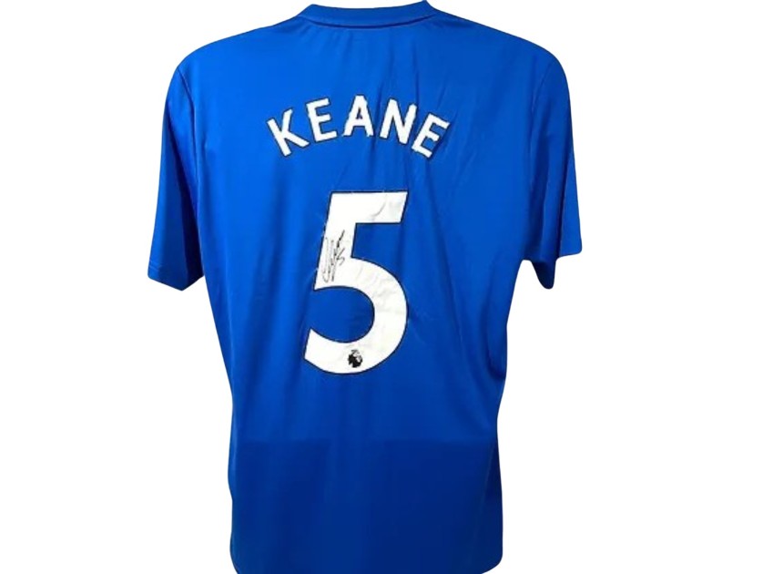 Michael Keane' firmato con la maglia ufficiale 22/23 dell'Everton
