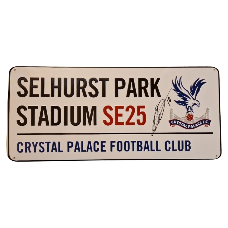 Yeremy Pino Crystal Palace Football Club Signed Road Sign