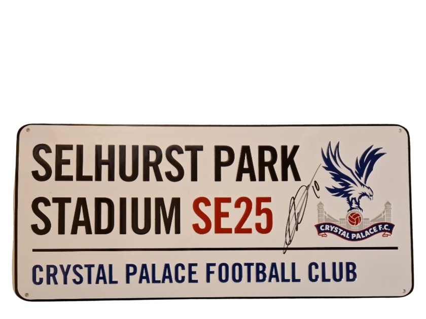 Yeremy Pino Crystal Palace Football Club Signed Road Sign