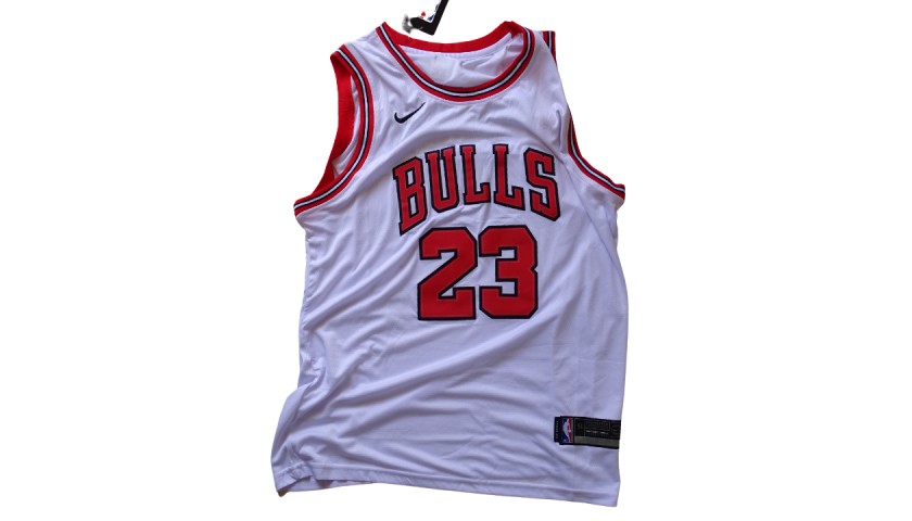 Jordan's Official Chicago Bulls Signed Jersey - CharityStars
