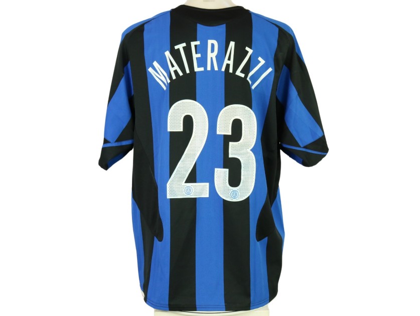 Maglia Materazzi indossata Inter vs Messina 2006 - Sponsor PirelliFilm.Com