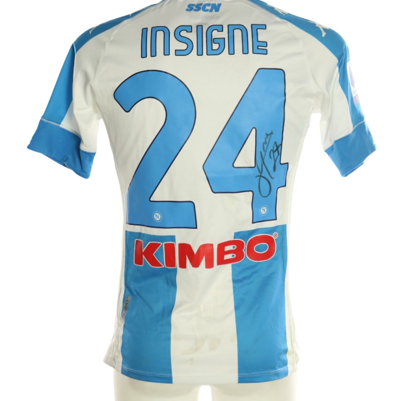 Maglia Insigne Napoli Indossata "Modello Argentina", 2020/21 - Autografata