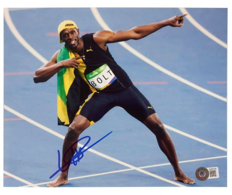 Usian Bolt Signed Photograph