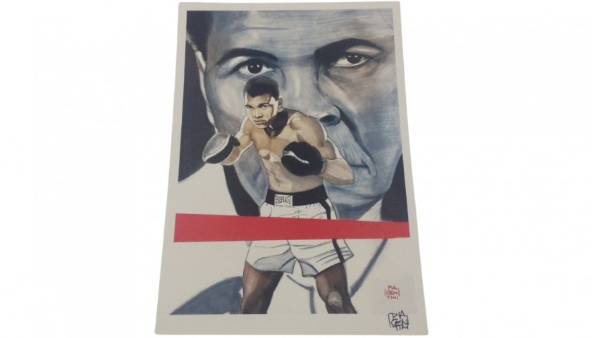 "Muhammad Ali" Signed by Fabio Piacentini