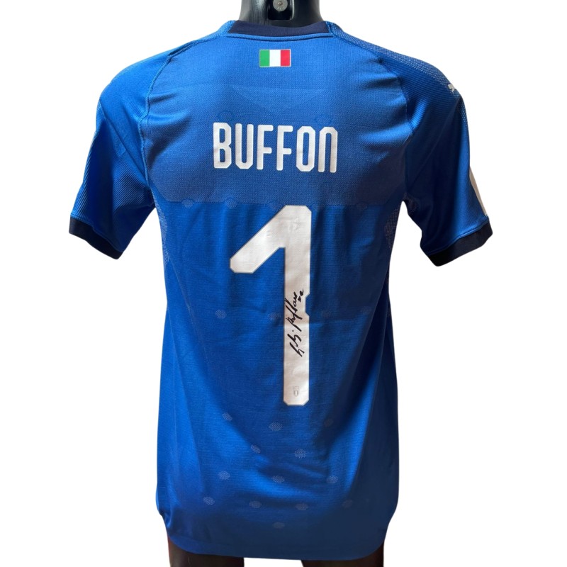 Buffon's Match Shirt, Italy vs Macedonia 2017 - Signed with video proof