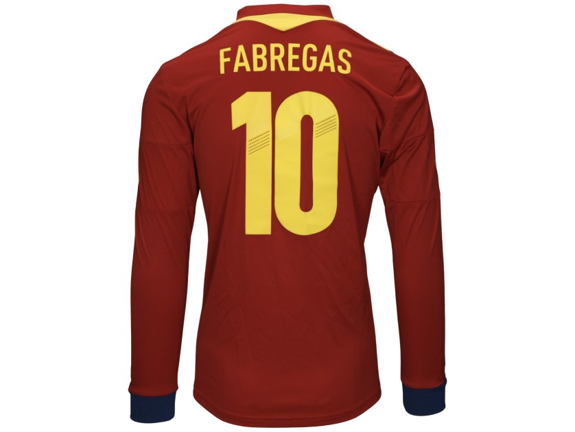 Cesc Fabregas' Match Shirt, France vs Spain FIFA World Cup Qualifiers 2014