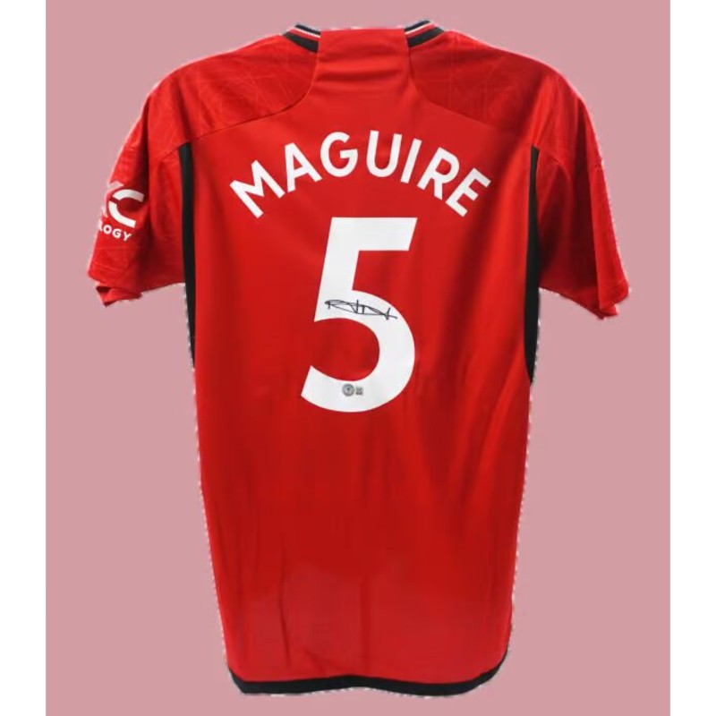 Harry Maguire's Manchester United Signed Replica Shirt