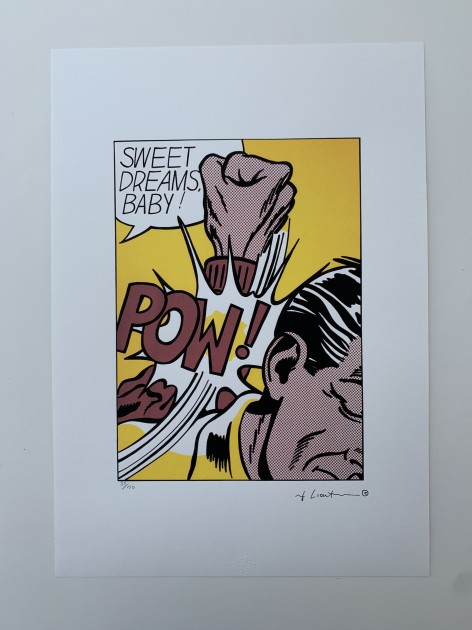 "Pow!" di Roy Lichtenstein firmata