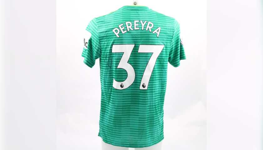 Pereyra's Watford FC Worn and Signed Away Poppy Shirt