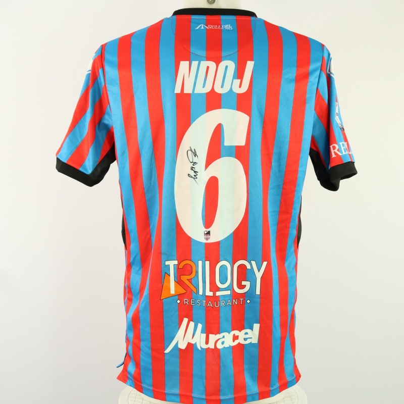 Ndoj's unwashed Signed Shirt, Catania vs Messina 2024 