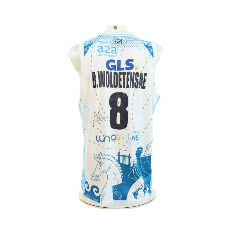 Woldetensae's Napoli Basket vs Sassari Signed Unwashed Set, 2025