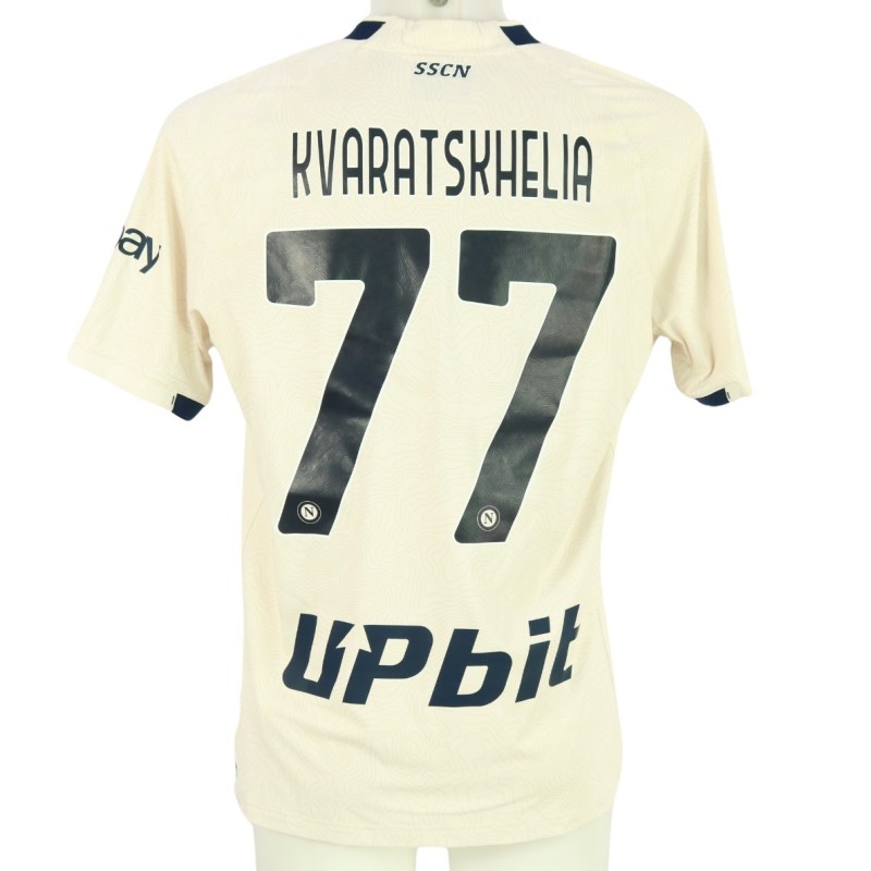 Kvaratskhelia's Issued Shirt, Monza vs Napoli 2024 - Limited Edition