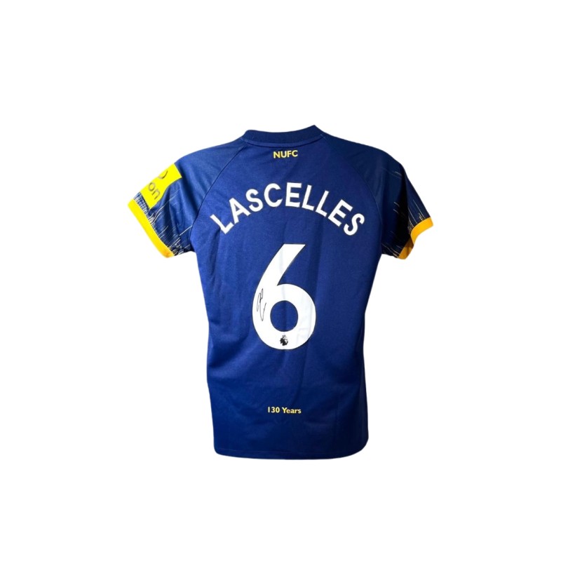 Maglia ufficiale da trasferta firmata da Jamaal Lascelles per il Newcastle United 2022/23