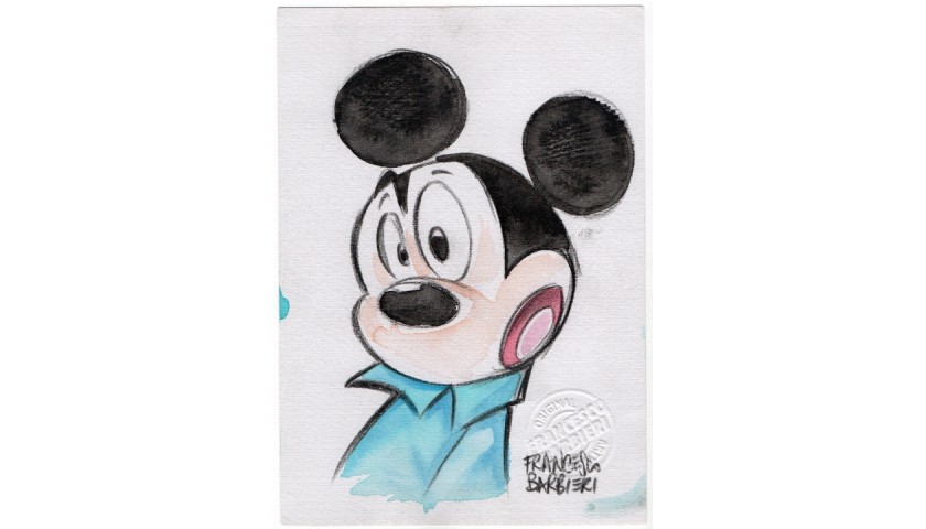 Original Sketch of Mickey Mouse by Francesco Barbieri