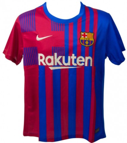 Sergio Aguero Signed Barcelona Home Shirt