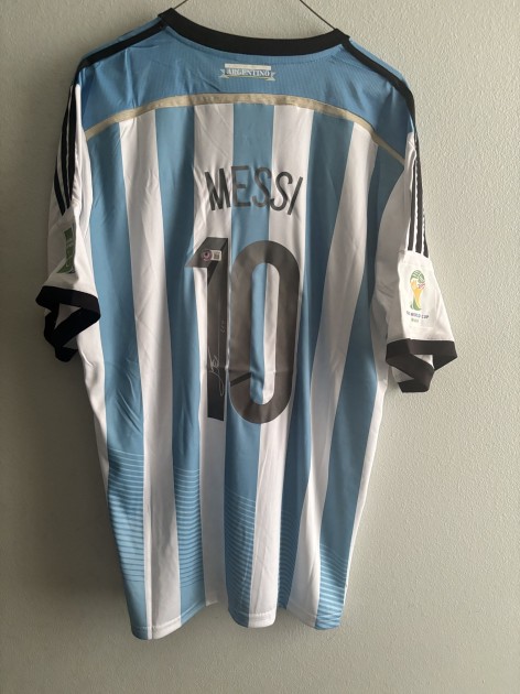 Lionel Messi Signed Argentina 2014 Shirt