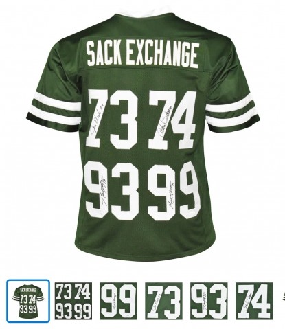 The New York Sack Exchange Autographed Football Jersey