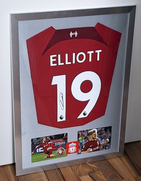 Harvey Elliott's Liverpool 2022/23 Signed And Framed Shirt