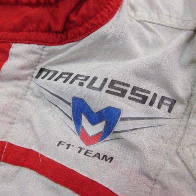 Marussia racing suit 2014 worn by Max Chilton - signed - CharityStars