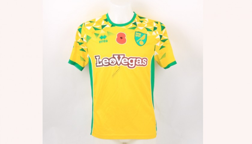 Cantwell's Norwich Poppy Match Shirt - Signed