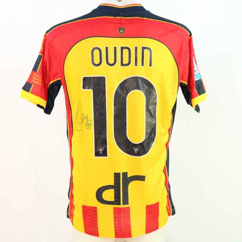 Oudin's Signed Unwashed Shirt, Lecce vs Empoli 2024